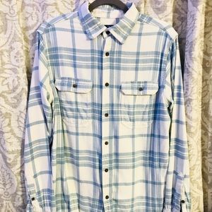 GEORGE Mens Wool Plaid Button Down